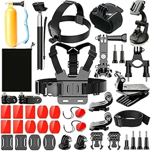 ADOFYS 40 in 1 Action Camera Accessory Kit Bundle Compatible for GoPro Hero 12/11/10/9/8/7/6/5/4/3/ SJCAM/Akaso/Apeman/Xiaomi Yi Action Camera