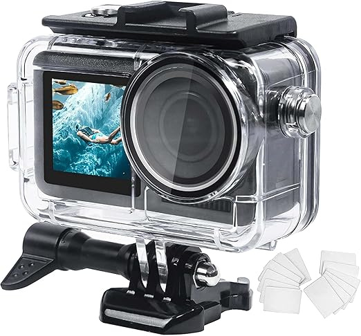 ADOFYS Waterproof Housing Diving Case Compatible for DJI Osmo Action 5 Pro/4/3 Camera Accessories