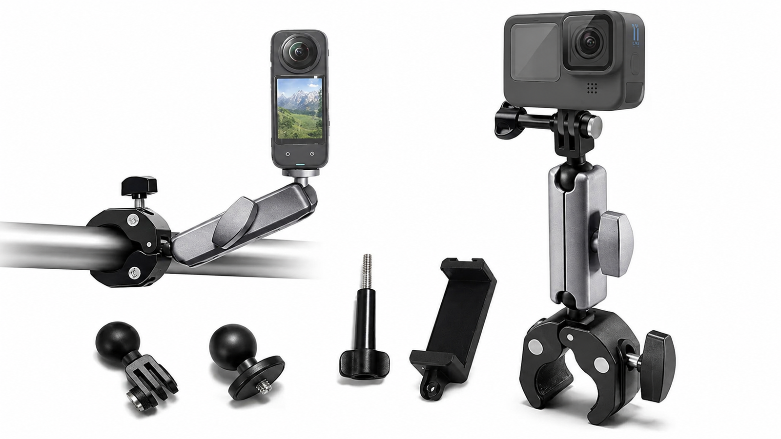 Aluminum Alloy Bicycle & Motorcycle Super Clamp Mount