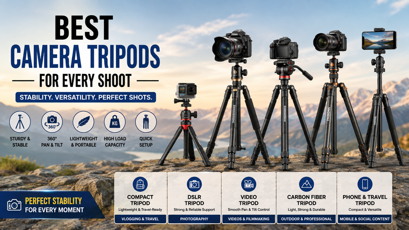 Best Camera Tripods for Every Shoot