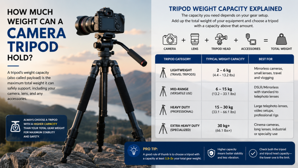 How Much Weight Can a Camera Tripod Hold?